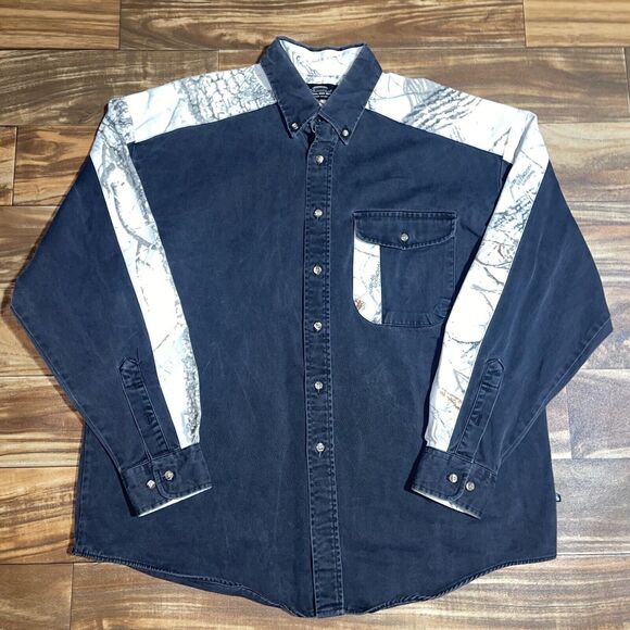 Vintage Legendary Whitetails Realtree Camo Button Shirt Men’s Size XL Deer - Picture 2 of 13